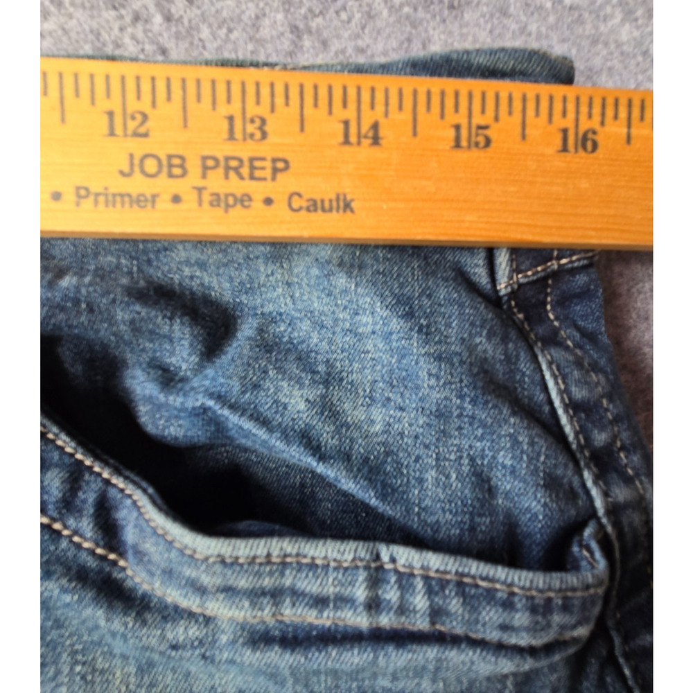 Original Berne Men's Work Jeans Blue Denim Straight Leg Whiskered 32x32.5 - Picture 5 of 15